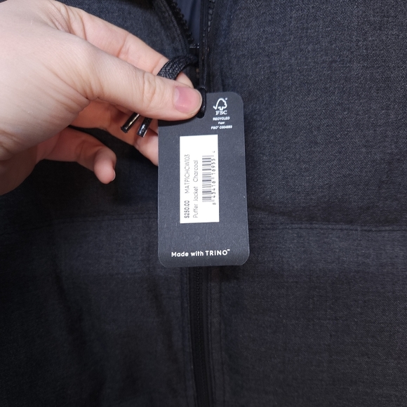 Allbirds Trino Puffer Jacket Charcoal Grey NWT L - Picture 8 of 8